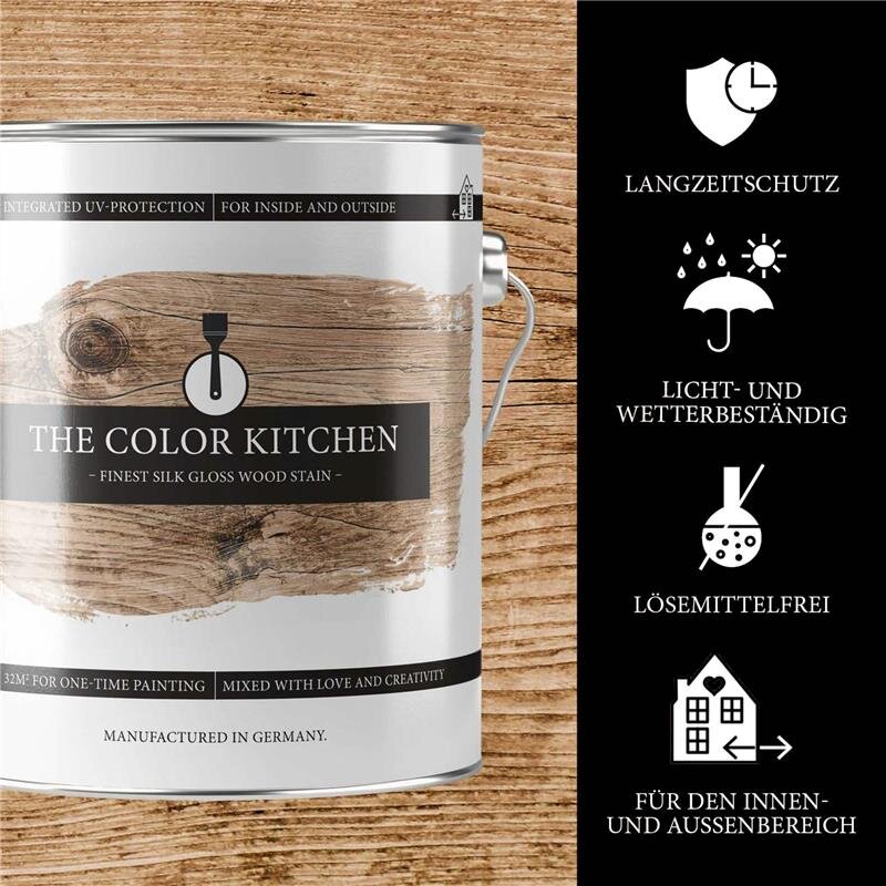 Holzlasur Farblos Bright Stain für Innen/Aussen Seidenglänzend 2,5 Liter