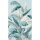 Fototapete Blumen, Blätter Floral Vliestapete Natur, Dschungel matt in Blau für Wohnzimmer, Schlafzimmer, Büro (KG-175949)