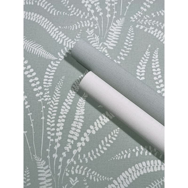 Vliestapete Blätter, Ranken Floral Natur in Grün für Wohnzimmer, Schlafzimmer, Büro (KG-175957)