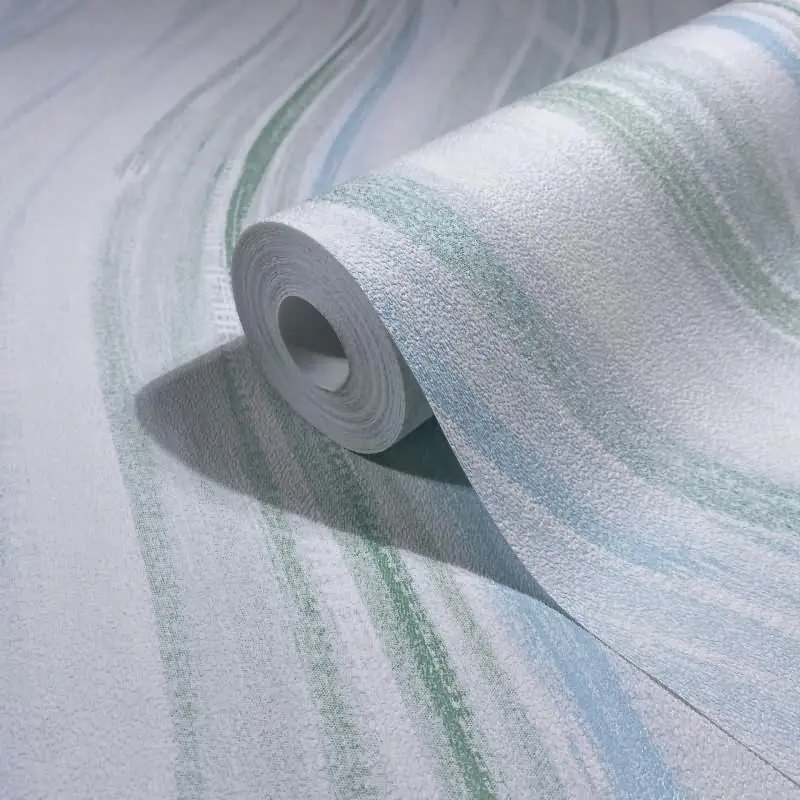 Vliestapete Wellen, Streifen Grafisch Modern matt in Weiß für Wohnzimmer, Schlafzimmer, Küche (KG-175967)