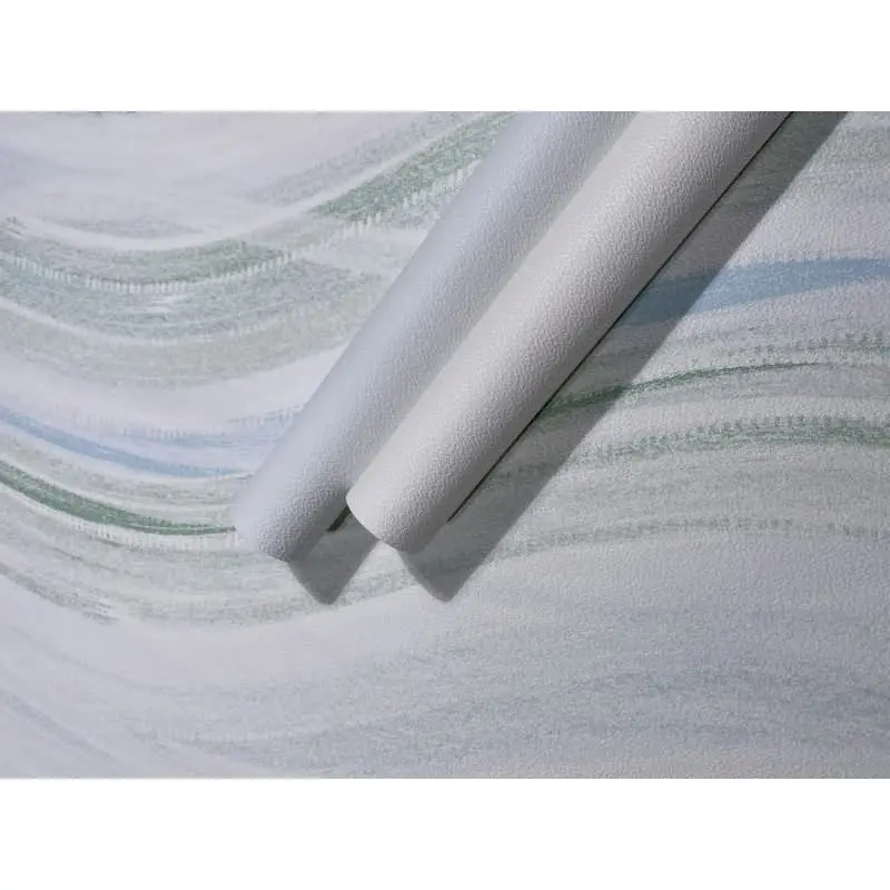 Vliestapete Wellen, Streifen Grafisch Modern matt in Weiß für Wohnzimmer, Schlafzimmer, Küche (KG-175967)