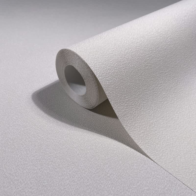 Vliestapete Strukturiert Uni Modern matt in Weiß für Wohnzimmer, Schlafzimmer, Küche, Büro (KG-175971)