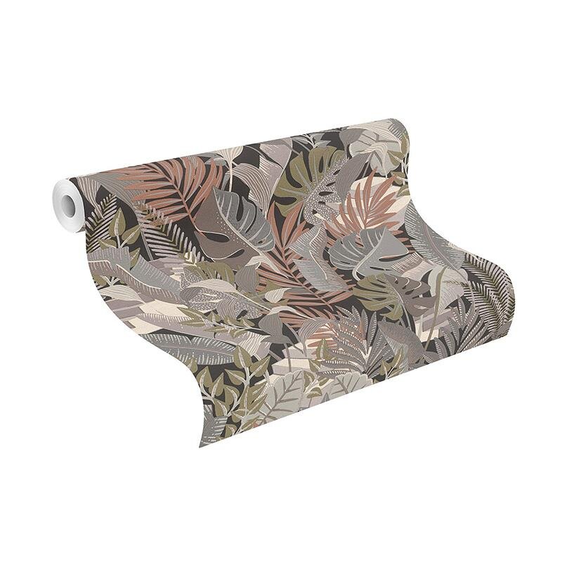 Tapete Grau, Silber, Schwarz, Anthrazit Rasch Vliestapete (1039537)