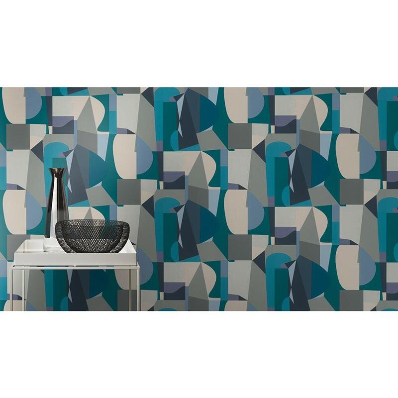 Tapete Blau, Grau, Silber Rasch Vliestapete (1039532)