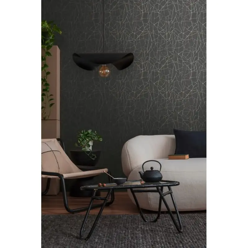 Vliestapete Grafik Schwarz Metallic - Elegant & Modern AS Creation (KG-176078)