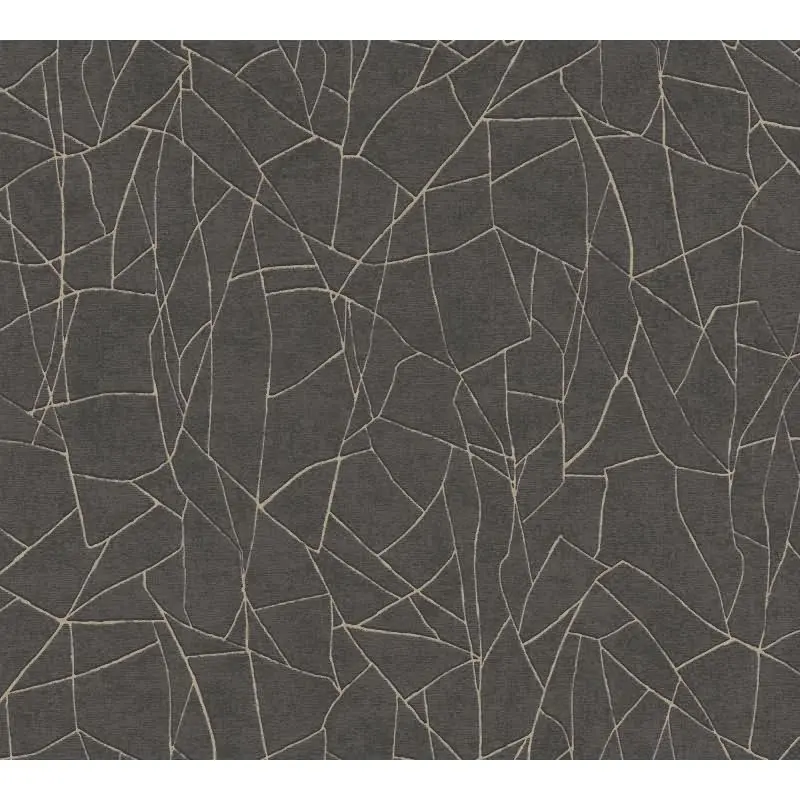 Vliestapete Grafik Schwarz Metallic - Elegant & Modern AS Creation (KG-176078)