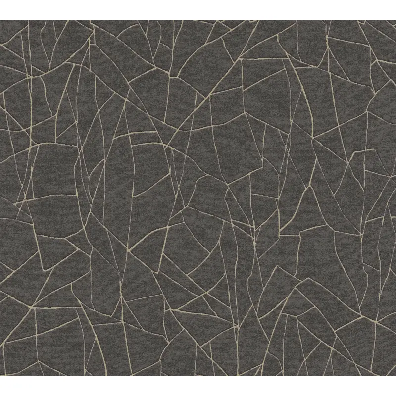 Vliestapete Grafik Schwarz Metallic - Elegant & Modern AS Creation (KG-176078)