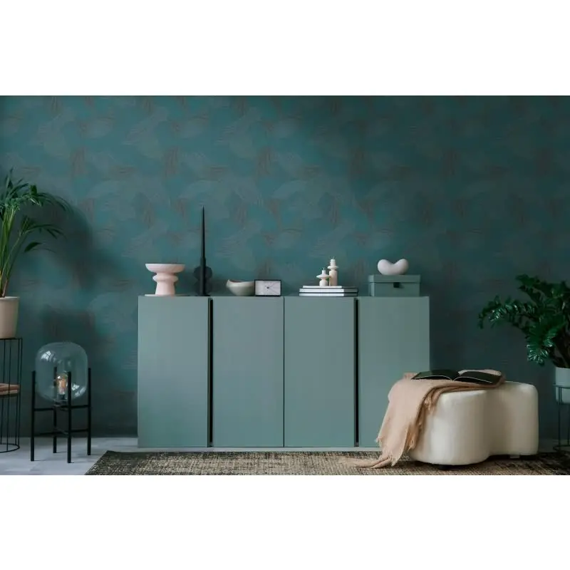 Vliestapete Struktur Blau Grün - Modern & Stilvoll AS Creation (KG-176081)