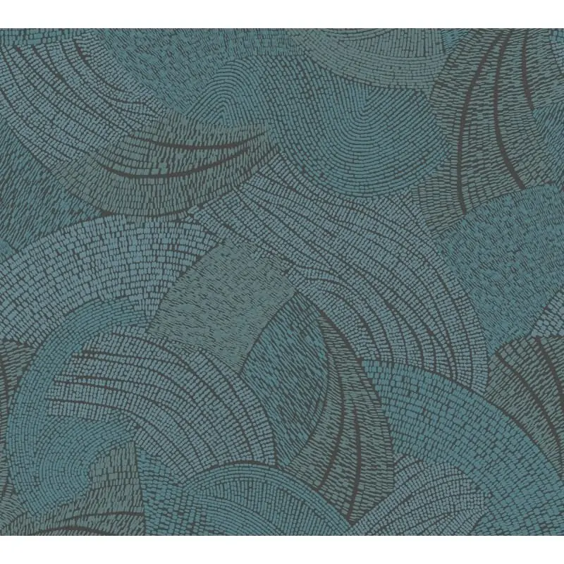 Vliestapete Struktur Blau Grün - Modern & Stilvoll AS Creation (KG-176081)