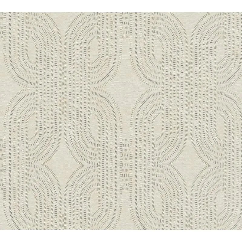 Vliestapete Grafik Beige Grau Metallic - Modern & Elegant AS Creation (KG-176086)