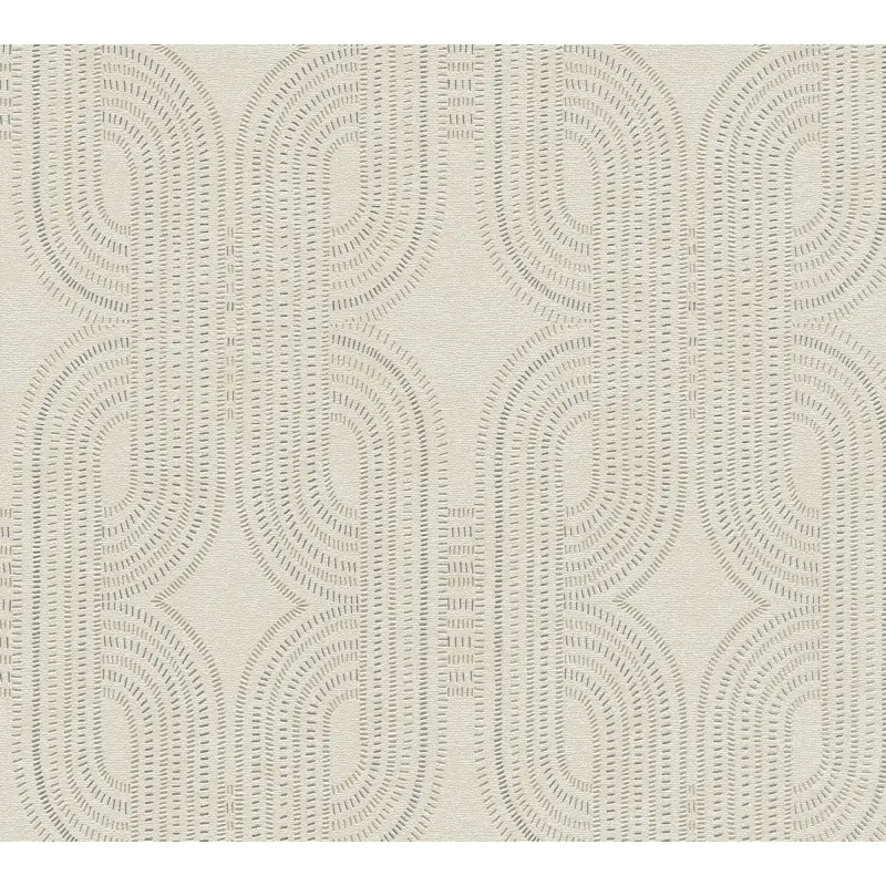 Vliestapete Grafik Beige Grau Metallic - Modern & Elegant AS Creation (KG-176086)