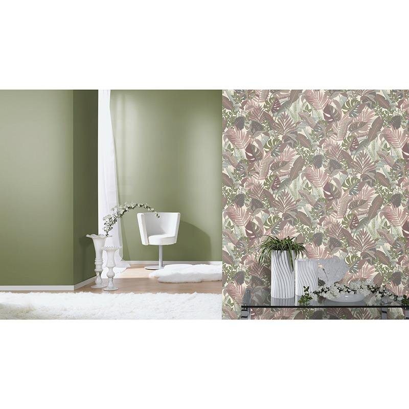 Vliestapete Grün charmant rustikale Atmosphäre Hochwaschbeständig Rasch Country Charme