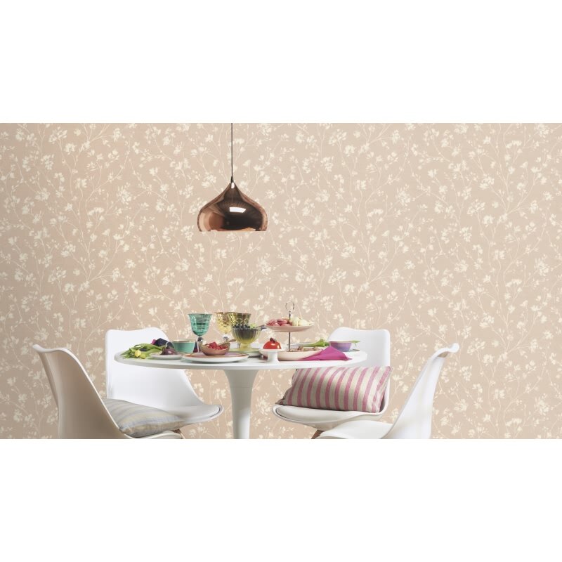 Vliestapete Greige charmant rustikale Atmosphäre Rasch Country Charme (KG-176241)