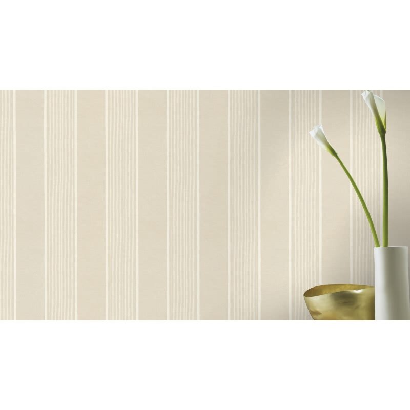 Vliestapete Beige Streifen, rustikales Flair Rasch Country Charme (KG-176243)