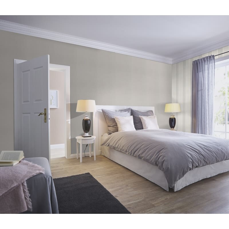 Vliestapete Grau Landhausstil Hochwaschbeständig Var.023 Rasch Country Charme (KG-176246)