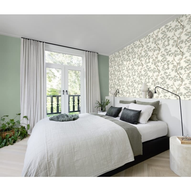 Vliestapete Grün charmant rustikale Atmosphäre Hochwaschbeständig Var.743 Rasch Country Charme (KG-176248)