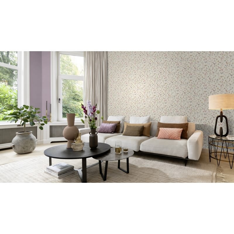 Vliestapete Beige Blätter-Zweige rustikales Flair Rasch Country Charme (KG-176250)