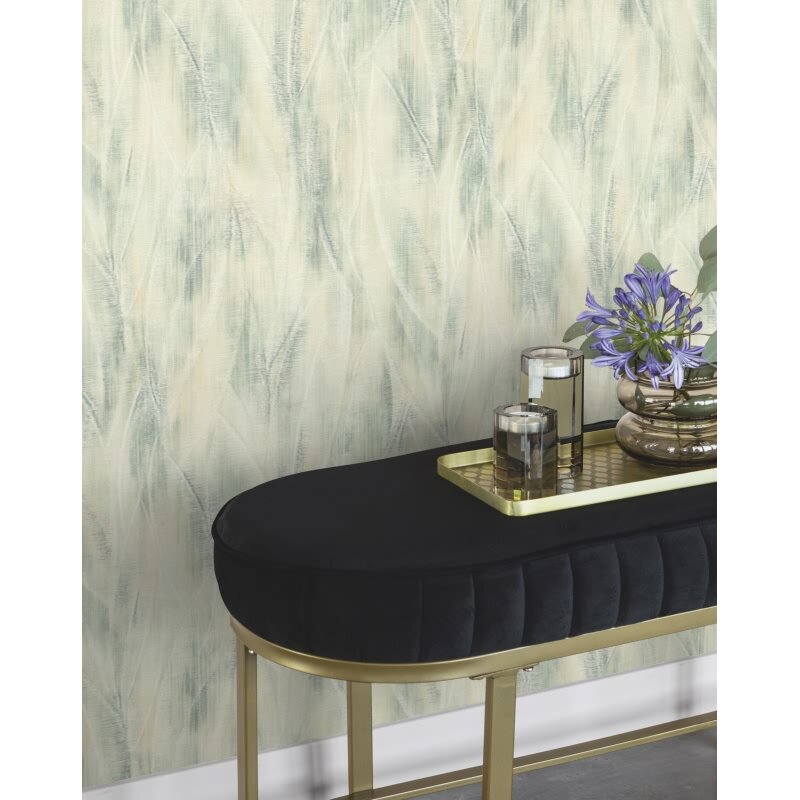 Vliestapete Grün Streifen, rustikales Flair Rasch Country Charme (KG-176254)