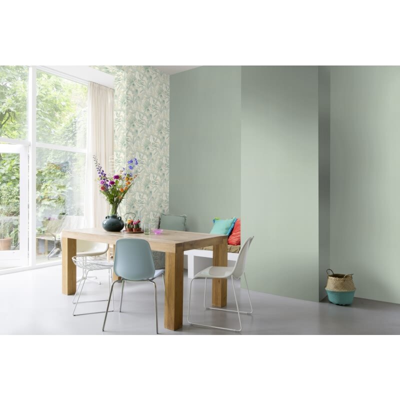 Vliestapete Grün Blätter-Zweige Landhausstil Rasch Botanical Country Charme (KG-176261)