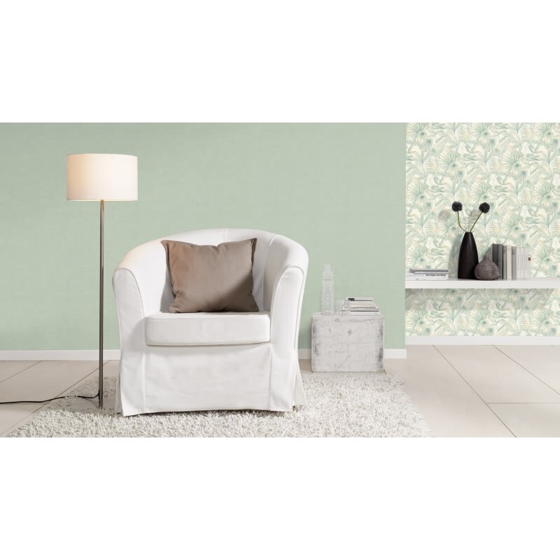 Vliestapete Grün Blätter-Zweige Landhausstil Rasch Botanical Country Charme (KG-176261)