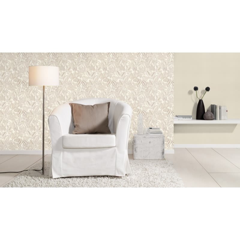 Vliestapete Braun Blätter-Zweige charmant rustikale Atmosphäre Rasch Country Charme (KG-176264)