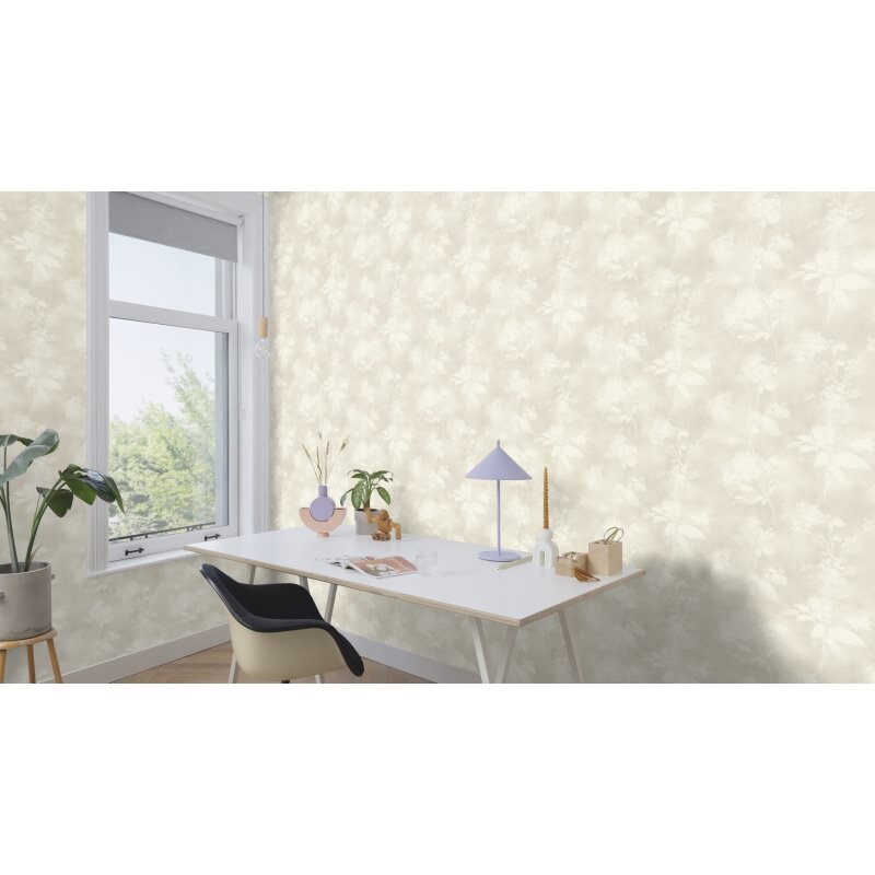 Vliestapete Grau Blumen Florentine IV Rasch Florentine IV (KG-176275)