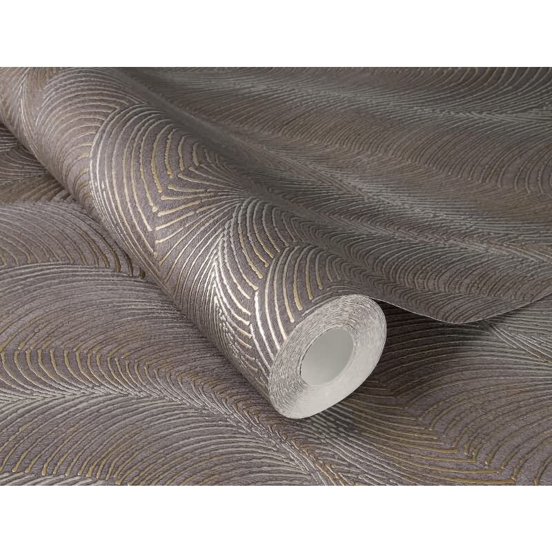 Vliestapete Braun Streifen, zeitgenössische Ästhetik Rasch Incanto (KG-176293)