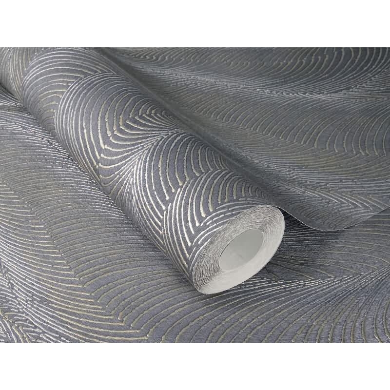 Vliestapete Blau Streifen, klassische Moderne Rasch Incanto (KG-176294)