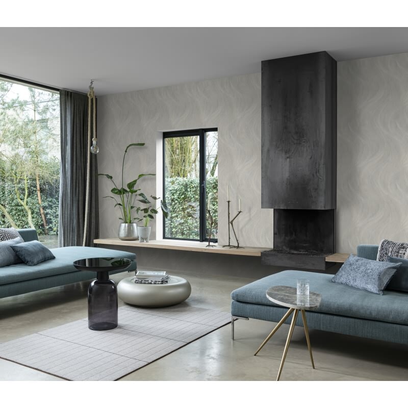 Vliestapete Grau Streifen, italienische Eleganz Rasch Incanto (KG-176295)