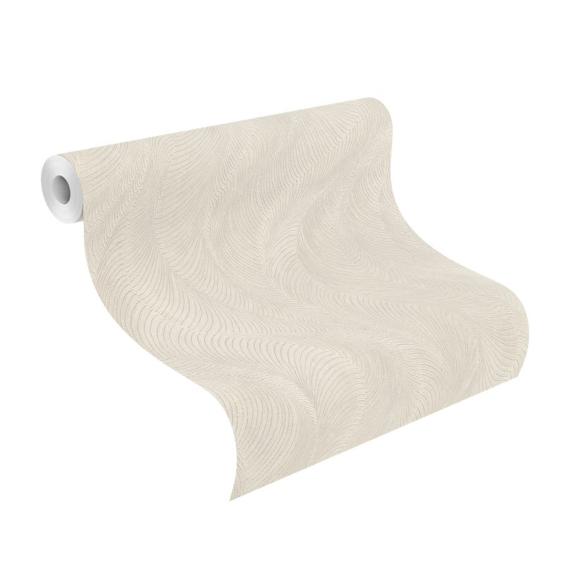 Vliestapete Grau Streifen, modernes Design Rasch Struktur Incanto (KG-176296)