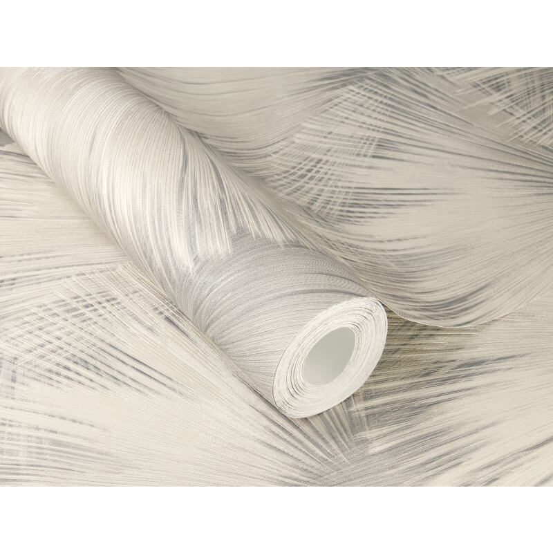 Vliestapete Grau Streifen, italienische Eleganz Rasch Glitzer Incanto (KG-176303)