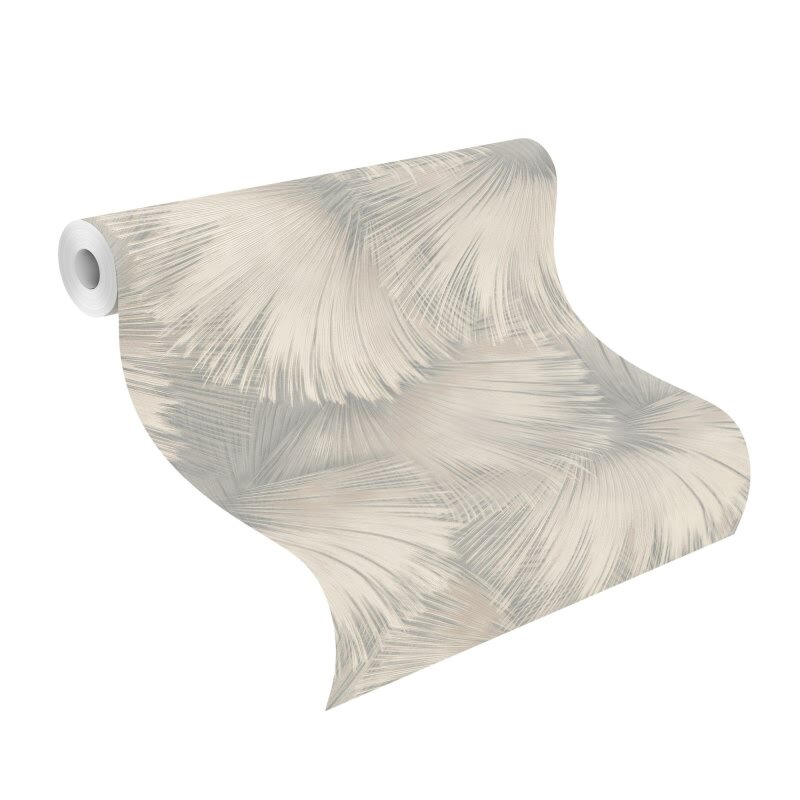 Vliestapete Grau Streifen, italienische Eleganz Rasch Glitzer Incanto (KG-176303)