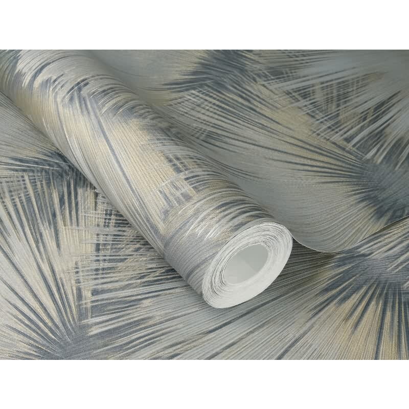 Vliestapete Grau Streifen, modernes Design Rasch Glitzer Incanto (KG-176304)