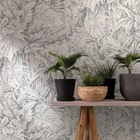 Tapete Grau, Silber, Wei&szlig; Marburg Vliestapete...