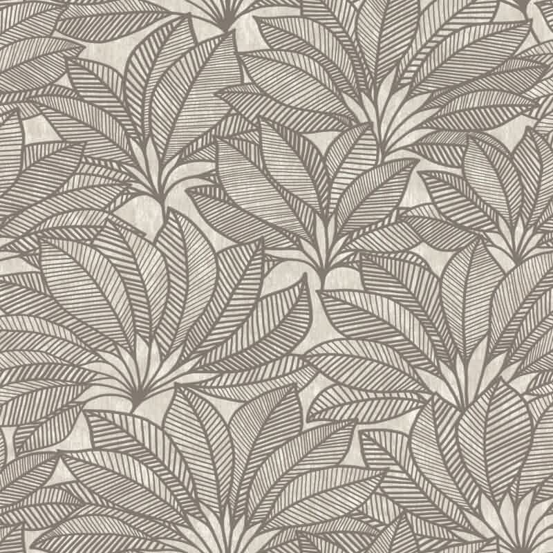 Vliestapete Beige Blätter-Zweige zeitlose Dekoration Rasch Deco Style (KG-176324)