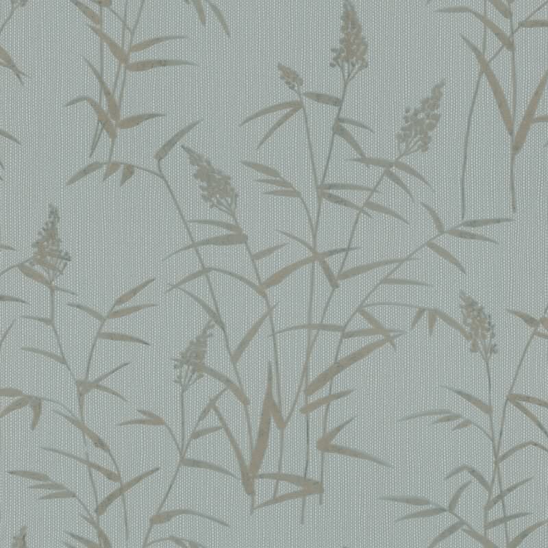 Vliestapete Blau Blätter-Zweige Vintage Eleganz Rasch Deco Style (KG-176330)