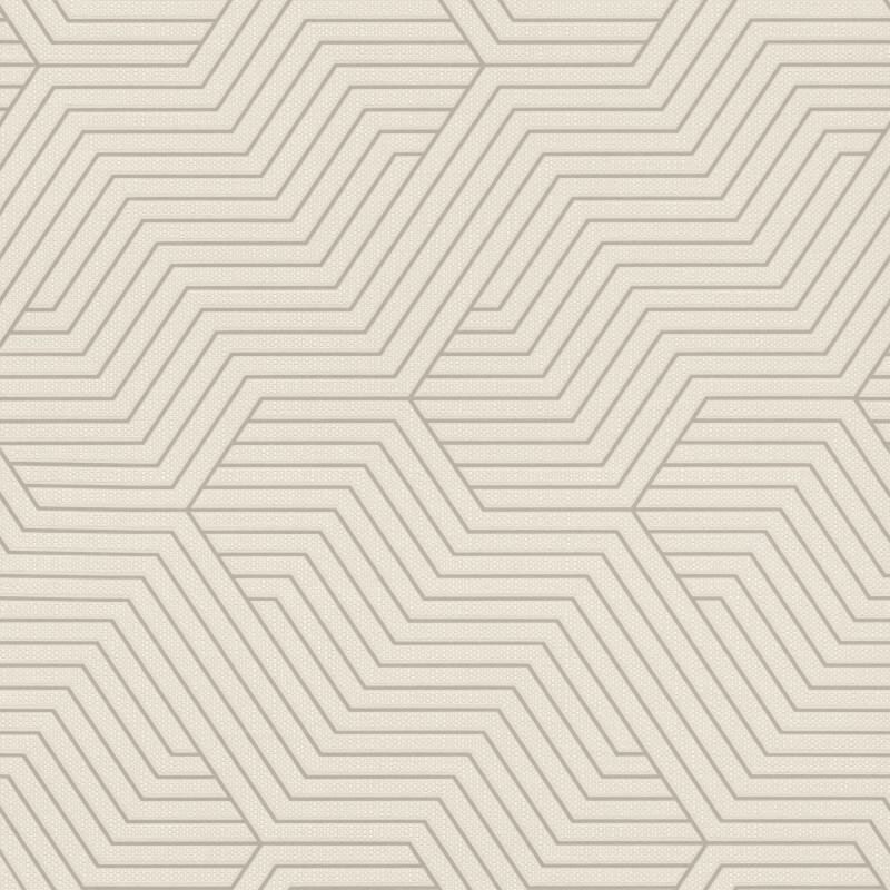 Vliestapete Beige Grafik-Geometrie klassisches Deco Design Rasch Deco Style (KG-176331)