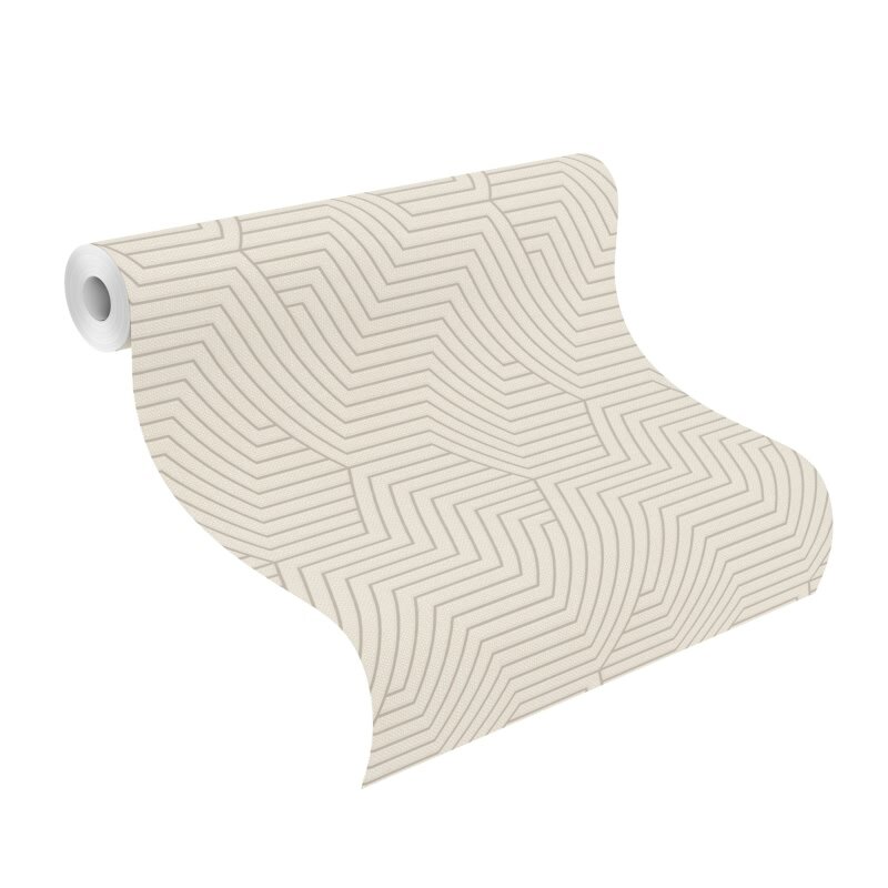 Vliestapete Beige Grafik-Geometrie klassisches Deco Design Rasch Deco Style (KG-176331)