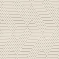 Vliestapete Beige Grafik-Geometrie klassisches Deco...
