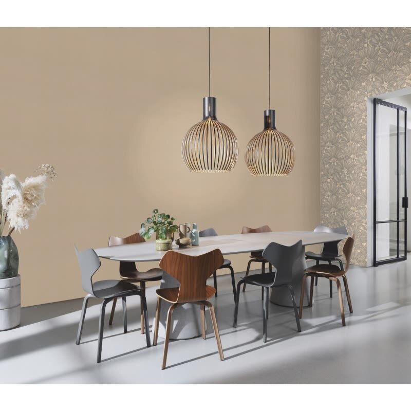 Vliestapete Beige klassisches Deco Design Hochwaschbeständig Rasch Struktur Deco Style (KG-176339)