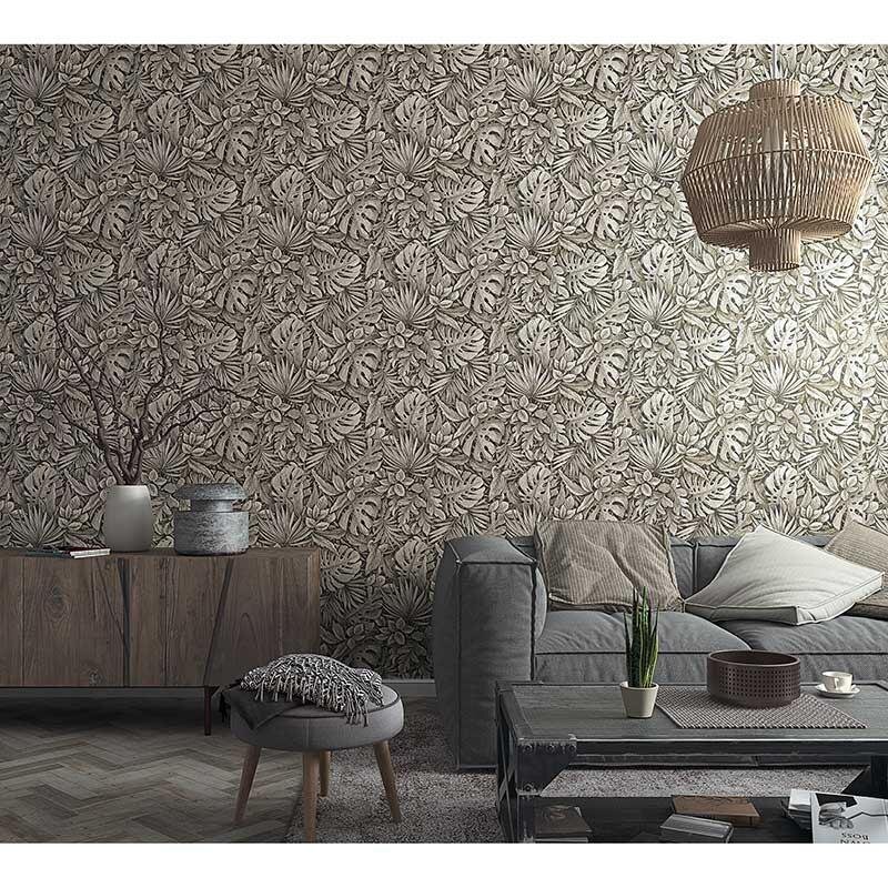 Tapete Braun, Grau, Silber Marburg Vliestapete (1039470)