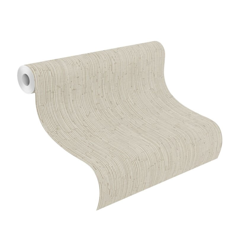 Vliestapete Beige Streifen, Art-Déco Flair Rasch Deco Style (KG-176341)