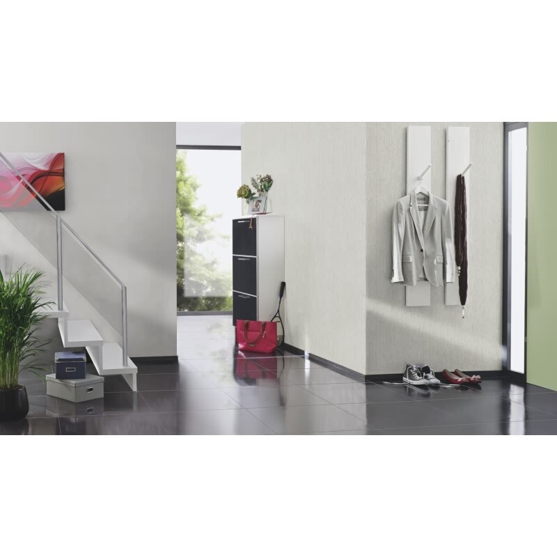 Vliestapete Grau Streifen, Vintage Eleganz Rasch Deco Style (KG-176342)