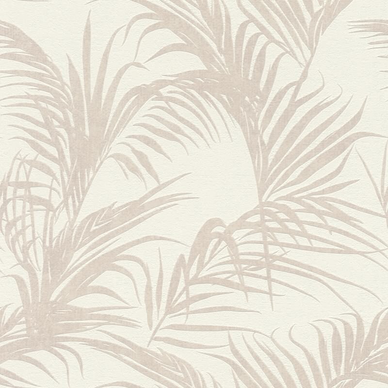 Vliestapete Greige Blätter-Zweige zeitlose Dekoration Rasch Deco Style (KG-176356)