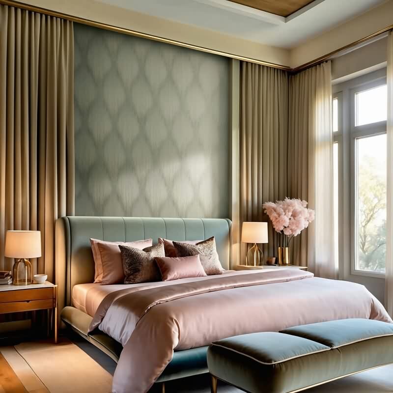 Streifen Elegance Gruen von Marburg (KG-176663)