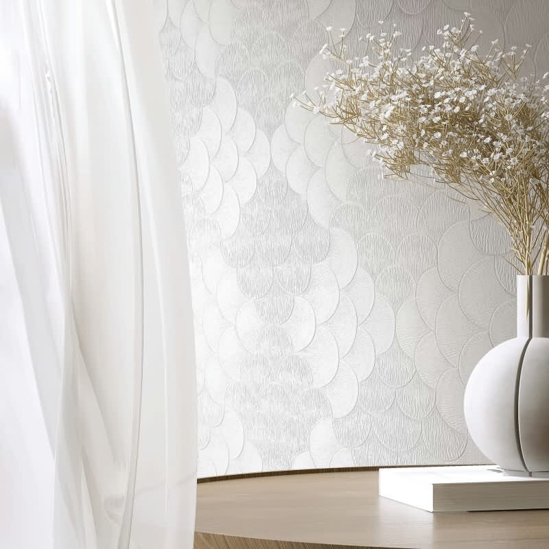 Marburg Papis Loveday Fashion Icon 3D-Effekt Elfenbein Tapete (KG-176670)