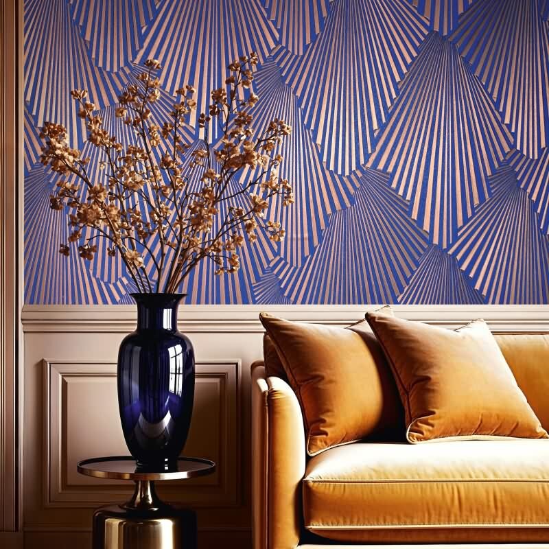 Geometrisch Elegance Blau von Marburg (KG-176711)