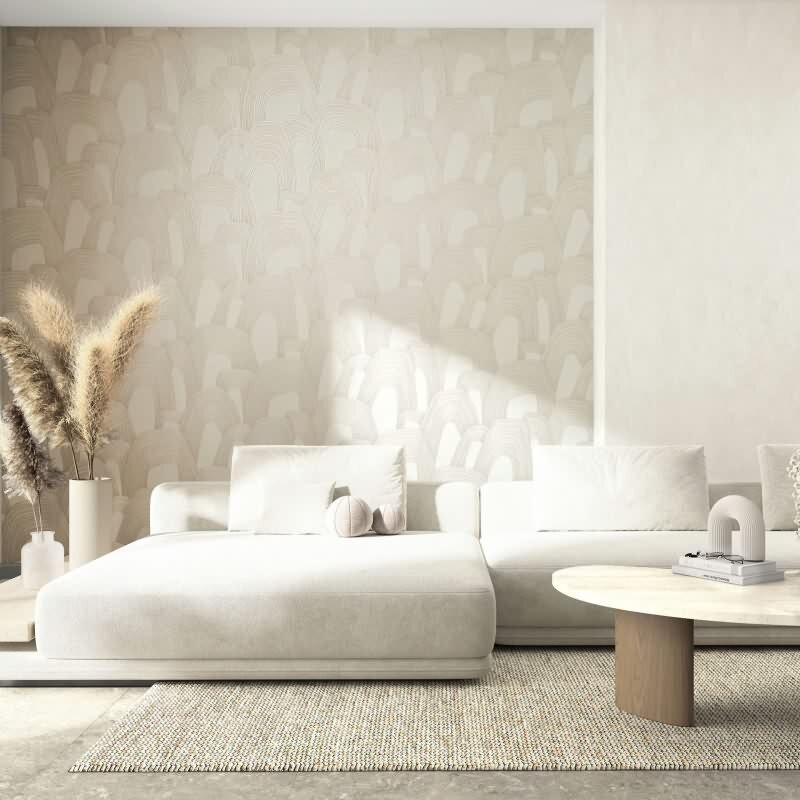 Beige Whisper Qualitaet Strukturiert (KG-176731)