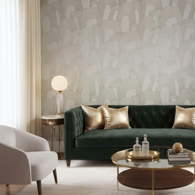 Geometrisch in Creme - Whisper (KG-176740)