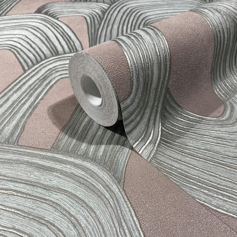 Marburg Whisper Geometrisch Schokolade Tapete (KG-176742)